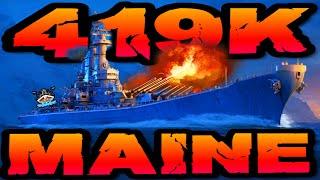 Maine macht 419K DMG *EASYPEASY* im "400K Club" ️ in World of Warships 