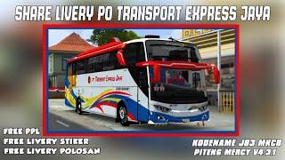 SHARE ‼️ LIVERY PO PT TRANSPORT EXPRESS JAYA FREE POLOSAN