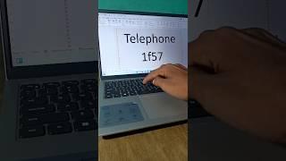 how to insert telephone ️ symbol shortcut key in word #reels #tech #viral #shortcuts #shorts