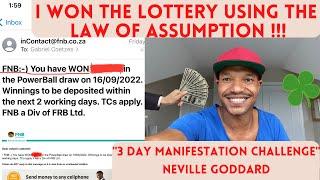 I Did The 3 Day Manifestation Challenge & Won The Lottery | Sammy Ingram & Neville Goddard | LOA