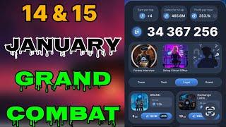 Grand combat daily combo today 14  January | grand combat daily combo | grand combat combo |