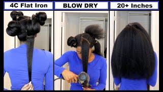 Blow Dry/ Flat Iron Routine 4C Hair & Jealous Women Hating - How I Handle It