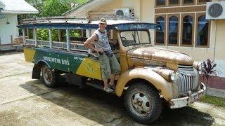 Myanmar ( Burma ) 2013, antique cars in Mrauk U, Rakhine State !