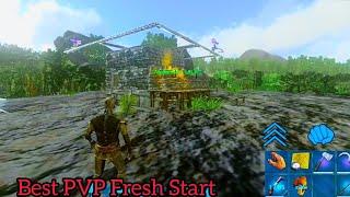 [ARK MOBILE]New best pvp Fresh Start Building Taiming and Farming #1