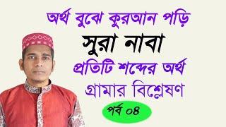 সূরা নাবা শব্দে শব্দে বাংলা অর্থ ও গ্রামার বিশ্লেষণ | পর্ব ৪ | Uzzal Hossain