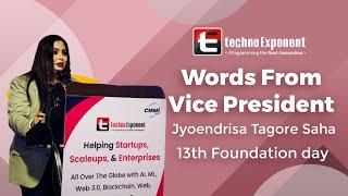 Techno Exponent's 13th Anniversary: A Journey of Innovation and Excellence:Jyoendrisa Tagore Saha