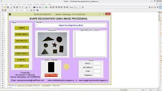 Matlab Project for Shape Detection and Recognition Using Image Processing || IEEE Based Project