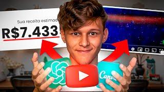 Como fazer um canal no youtube SEM APARECER com I.A gratuitas