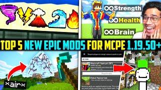 Top 5 New Epic Mods For Minecraft PE 1.19+ | Best Mods For MCPE 1.19+