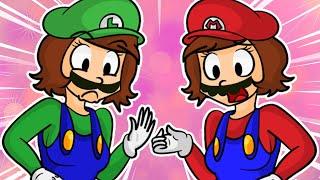 MARIO AND LUIGI BECOME GIRLS