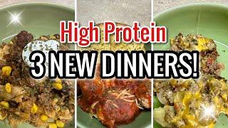 3 NEW HIGH PROTEIN DINNER RECIPES  | IN WITH JEN