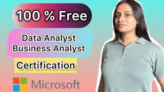 I completed free Certificates ( DATA ANALYST/ Business Analyst) in 7 days |Microsoft & Linkedin