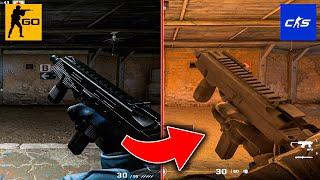 All SMG in CS:GO VS Counter-Strike 2