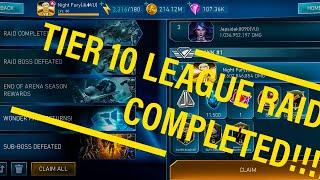 T10 LEAGUE RAIDS COMPLETED ! FULL RAID GAMEPLAY | Injustice 2 Mobile