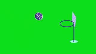 FREE HD Green Screen BOUNCING BASKETBALL || basket ball is on hoop ||