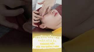 Massage Mắt giảm quầng thâm #truongdaotaothammyaau #truongthammyaau #hocspatphcm #hocspachuyennghiep