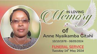 In loving Memory of Anne Nyaikamba Gitahi.