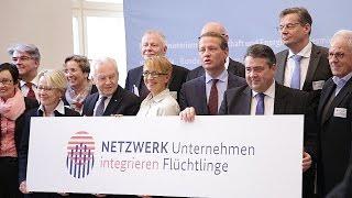 Netzwerk "Unternehmen integrieren Flüchtlinge" startet