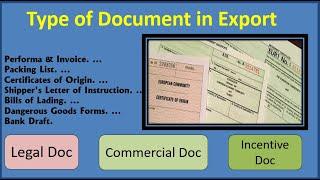 Type of document in Export | Export documents importance