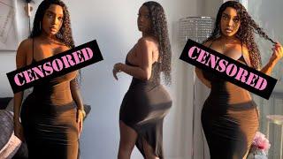 Best 4K Casual All Black try on haul | Misswandaxo 