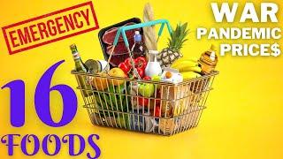 16 foods to STOCK up on in an EMERGENCY!!