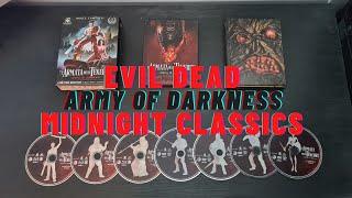 Evil Dead Army Of Darkness Midnight Classics Blu Ray Unboxing & Review
