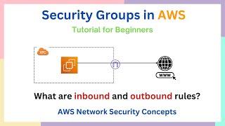 Security Groups Tutorial for Absolute Beginners |Inbound and Outbound Rules |AWS Networking Concepts