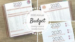2020 Budget | Annual Budget Planning | Sara Marie Stickers | Erin Condren Deluxe Monthly |