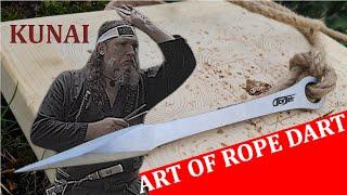 Art of Rope Dart -  Knife Throwing techniques with Kunai by Master Jakub | Episode 2