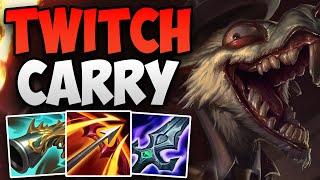 CHALLENGER TWITCH SOLO CARRIES HIS TEAM! | CHALLENGER TWITCH ADC GAMEPLAY | Patch 14.4 S14