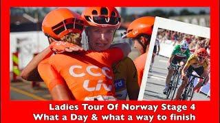 Teamwork makes the dream work ! Ladies Tour of Norway Stage 4