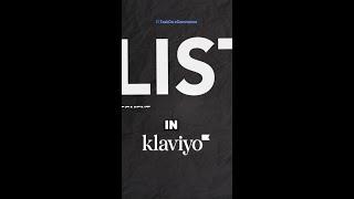 What is the difference between lists and segments in klaviyo?