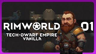 Building A TECH-DWARF Empire From Scratch! | Vanilla | Rimworld Gameplay | 01