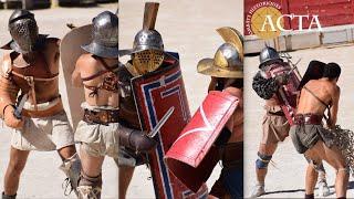 Gladiator fights - Provocatores, Thraex, Murmillo, Retiarius, Secutor - ACTA