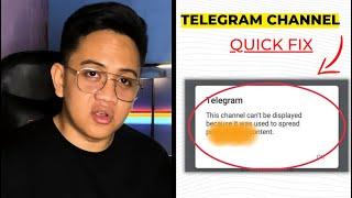 Fixed: "This Channel Cannot Be Displayed" on Telegram (2024) - Quick & Easy