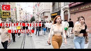 Istanbul ISTIKLAL STREET Walking Tour 4K | October 2022 | #istiklalstreet #taksim #walkingtour