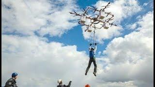 World's First Drone Base Jump: Daily Planet