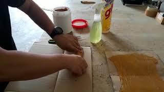 X Way : how to apply rubber oil glue