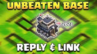 Town Hall 9 Unbeatable Trophy Base 2023 | The Ultimate HYBRID Base With Reply & Link | (COC)