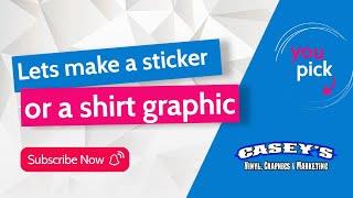 Let make a sticker or maybe a shirt design with Adobe Illistrator.