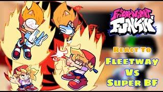FleetWay || Fnf React To Crimson Eclipse - Sonic.EXE DEMO || Super Sonic/BF