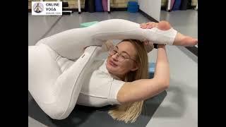 Yoga girl||Full body stretch||Physical therapy #yoga #onlineyoga