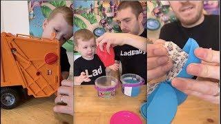 When Dad & Son do Toy Reviews! (Slime, Surprise Egg, Giant Garbage Truck) 