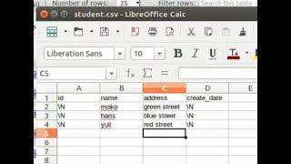 Mysql Tutorial (Ubuntu) - How to import csv to mysql table using LOAD DATA INFILE