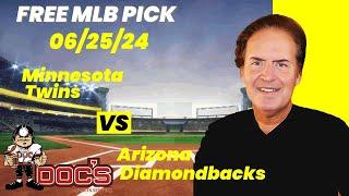 MLB Picks and Predictions - Minnesota Twins vs Arizona Diamondbacks, 6/25/24 Free Best Bets & Odds