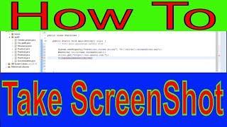 How to Take a ScreenShot in Selenium Webdriver