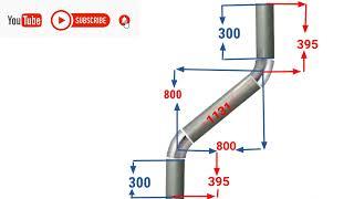 Calculation and fabrication of 45 degree offset vertically