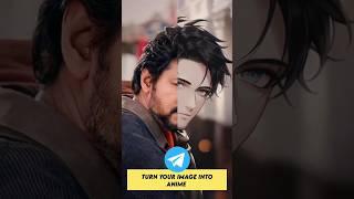 Turn your photos into anime | secret telegram bot #tech #anime #editing