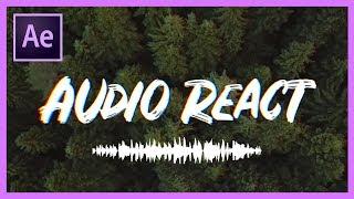 How to Make Text or Objects React to Music or Audio | Adobe After Effects CC Tutorial