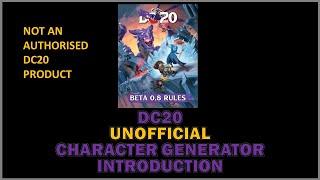 DC20 Character Sheet introduction